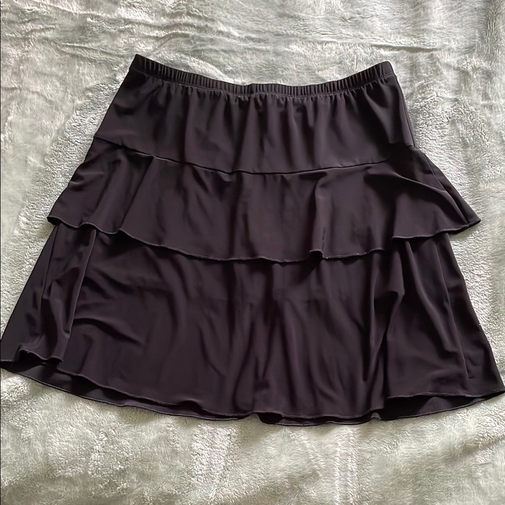 Elegant Black Tiered Skirt